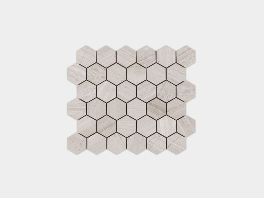 Essential Hexagon Silver Wood 12X10