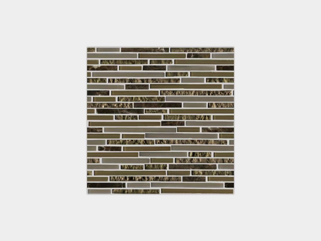 Eternity Mini Strip Emperador 12X12