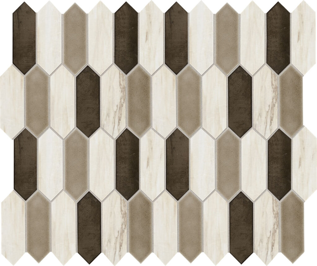Fonté Blend Picket Mosaic Pier White