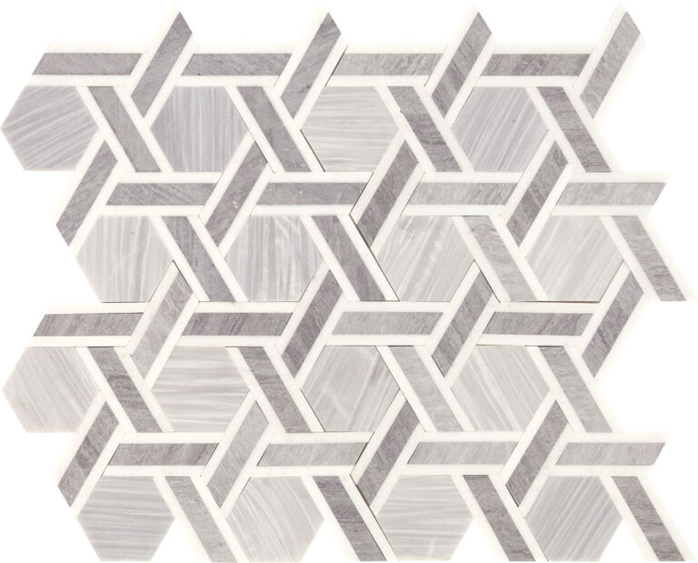 Fonté Blend Rotating Hexagon Mosaic Nautical Grey