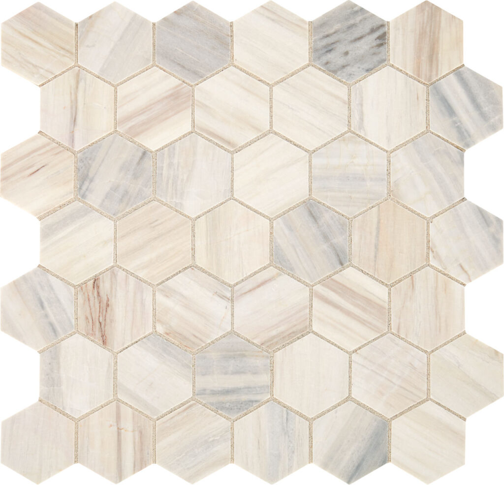 Fonté Hexagon Honed Pier White