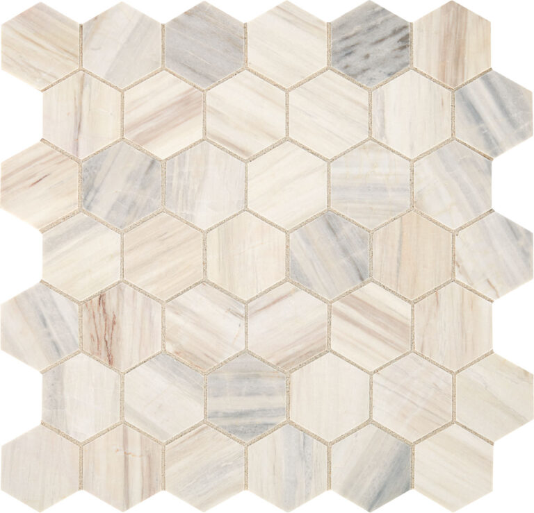 Fonté Hexagon Honed Pier White