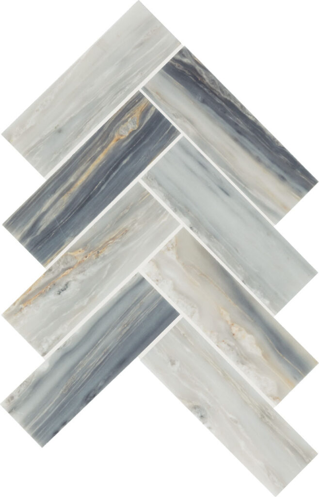 Gamma 2 x 6 Herringbone Polished Azure