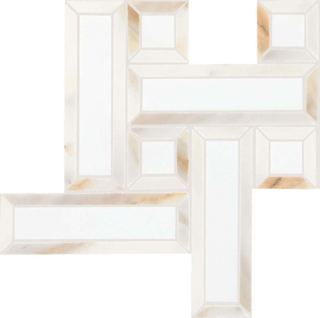 Gamma Blend Basketweave Mosaic Polished Bella
