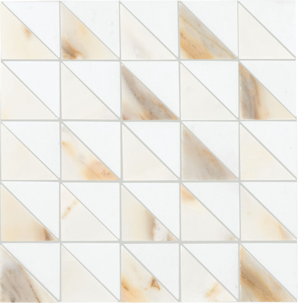 Gamma Blend Triangle Mosaic Honed Bella