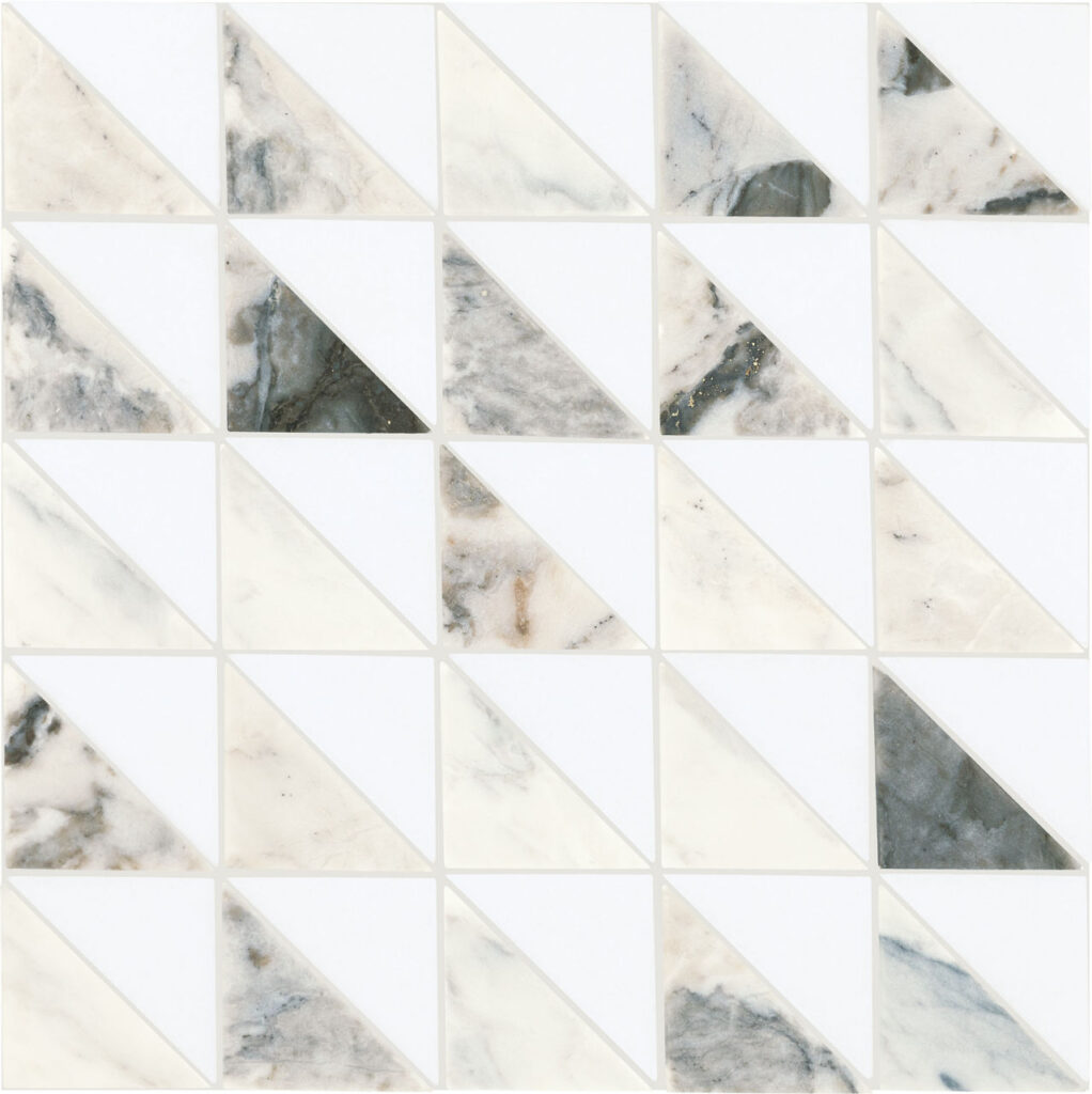 Gamma Blend Triangle Mosaic Honed Illusive