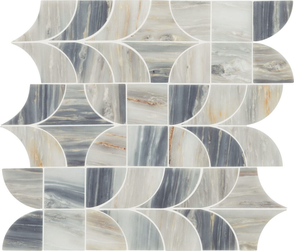 Gamma Patchwork Mosaic Polished Azure