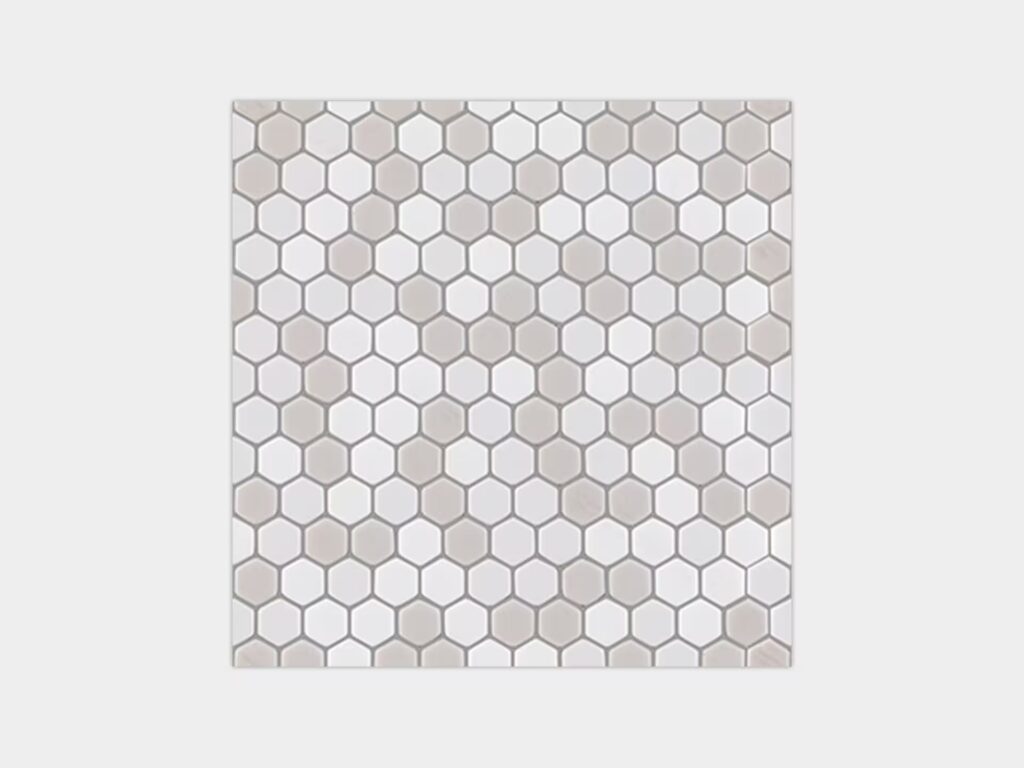 Glaze Hexagon Beiges Matte 12X12