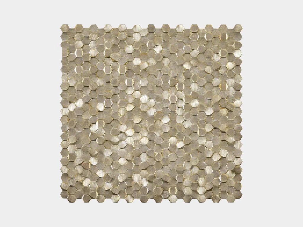 Gravity Aluminium 3D Hexagon Gold 12X12
