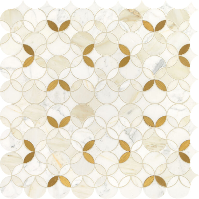 Lavailere Calacatta Gold: Brass Shapestry