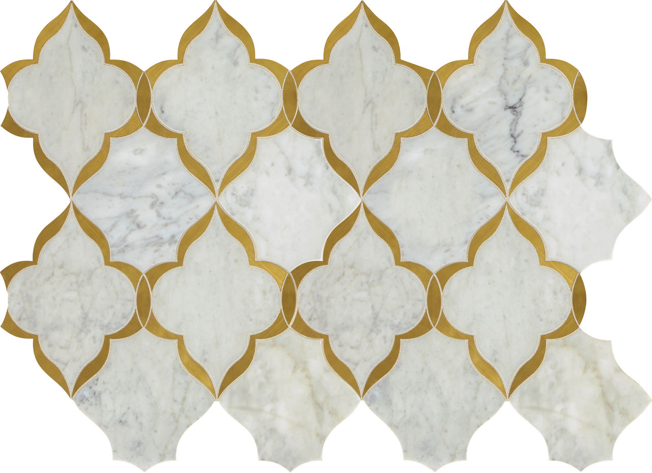 Lavaliere Carrara White/ Brass Kapali