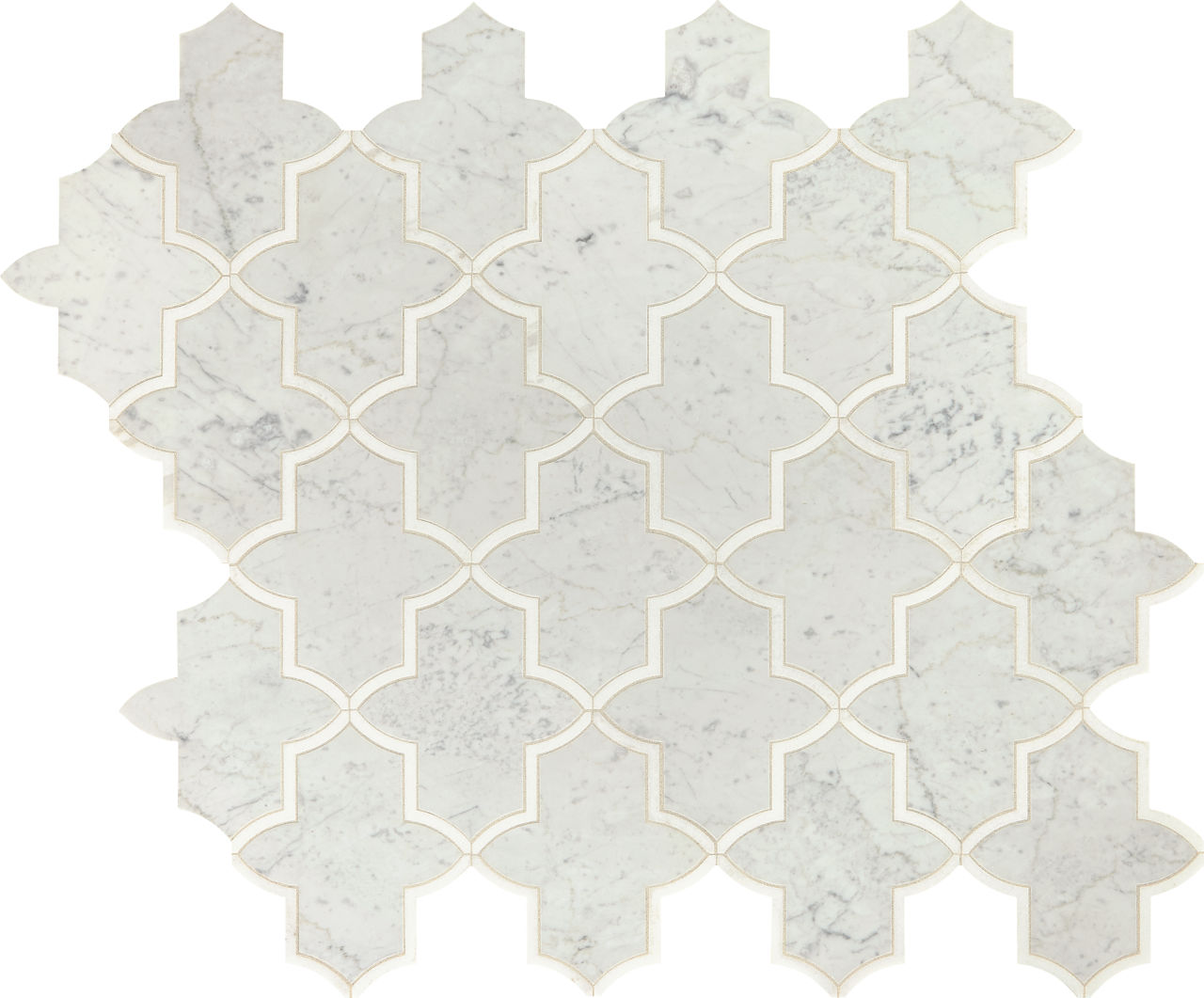 Lavaliere Carrara White/Thassos White Byzantine