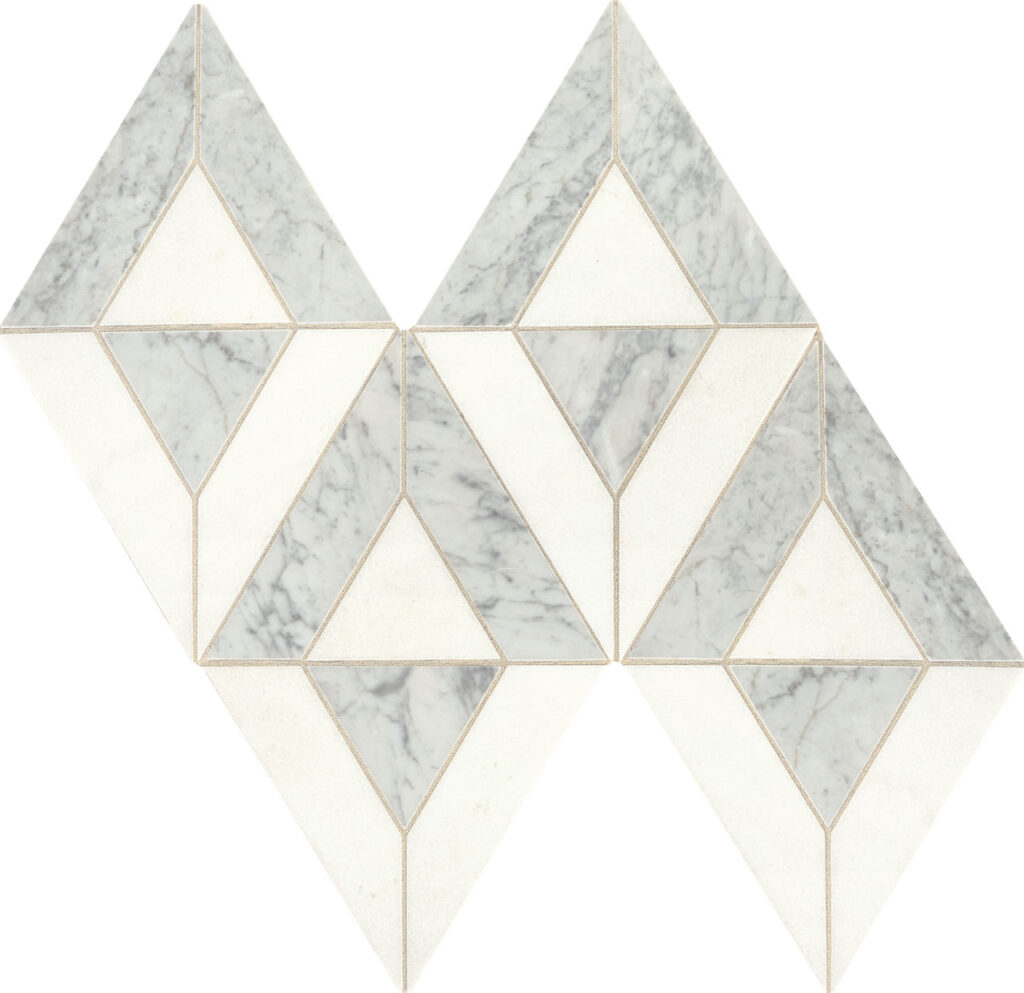 Lavaliere Carrara White:Thassos White Radiant