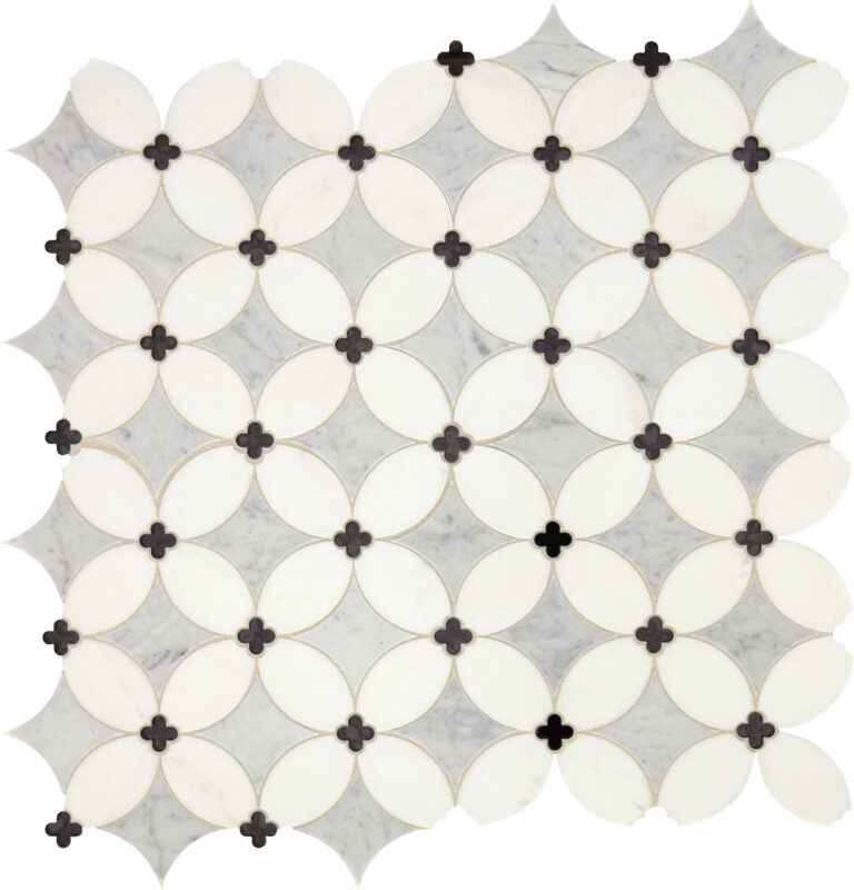 Lavaliere Carrara:Thassos:Blk Ant Mirror