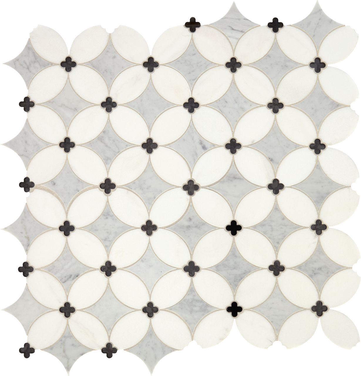 Lavaliere Carrara/Thassos/Blk Ant Mirror