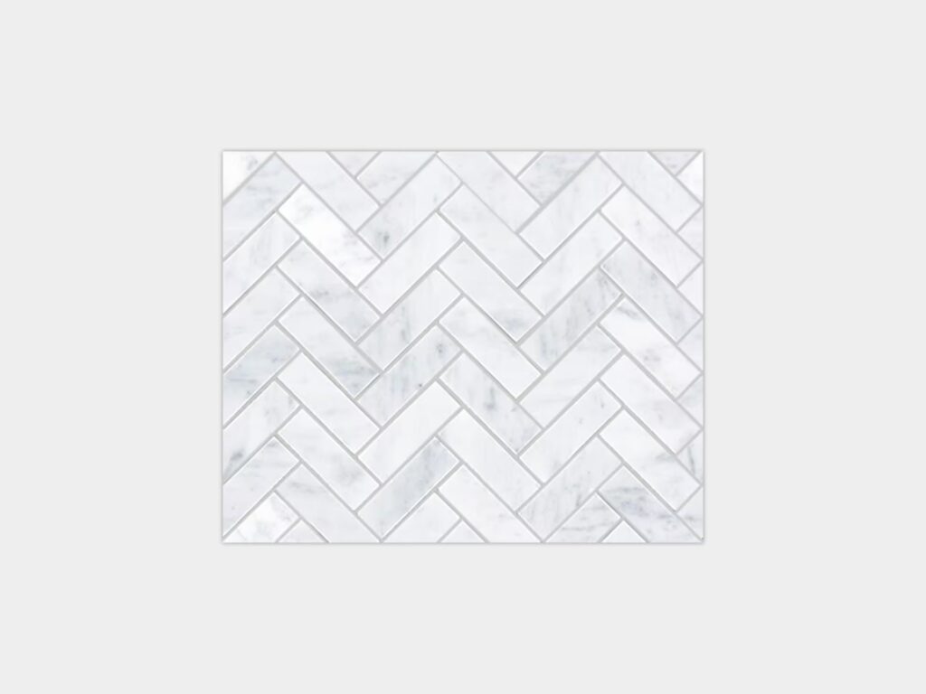 Lines Cambric Carrara Polished 13X10