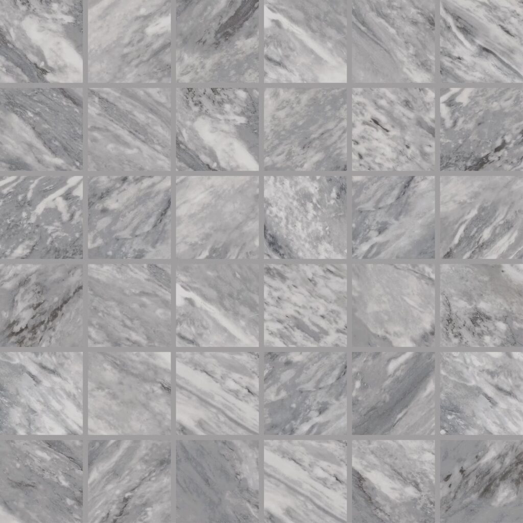 Marble Attaché Lavish 2 x 2 Mosaic Matte Stellar Gray