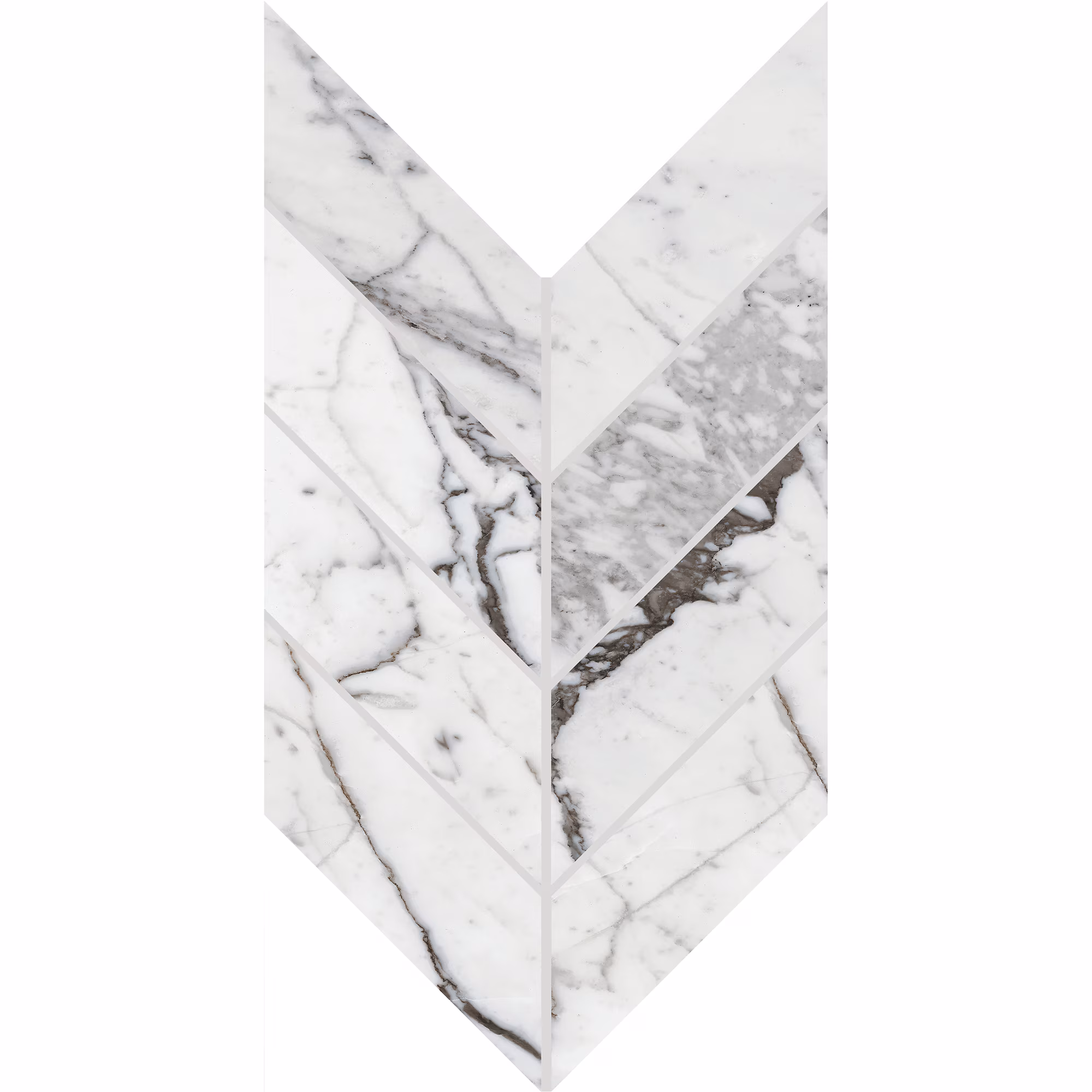 Marble Attaché Lavish Chevron Mosaic Polished