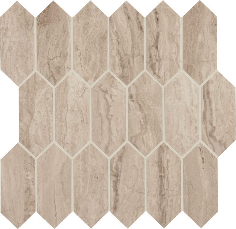 Marble Attaché Linear Hexagon Travertine