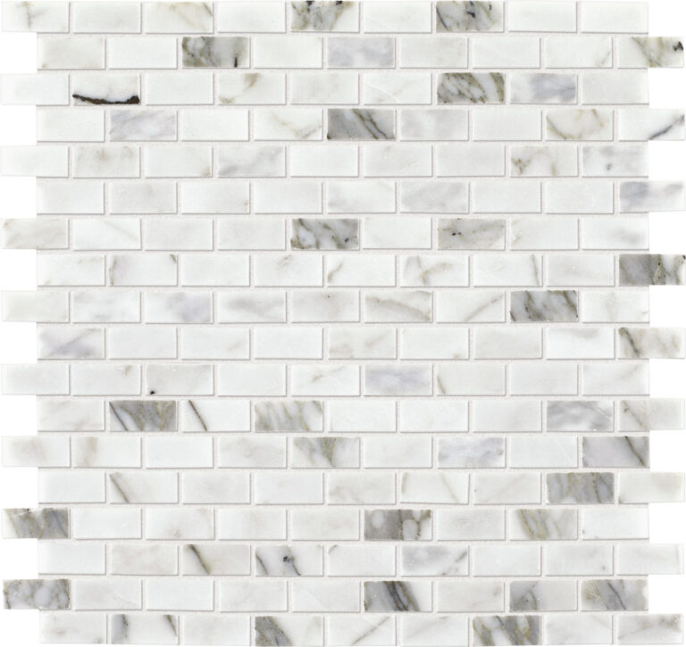 Marble Venetian Calacatta Brick Joint Mosaic Polished