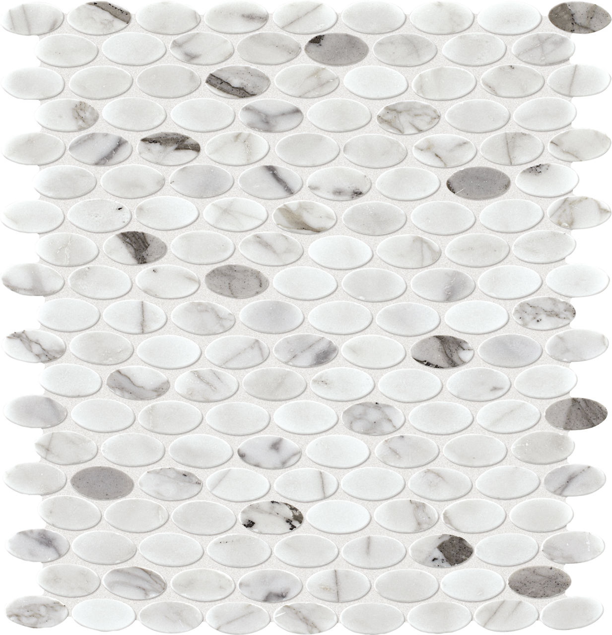 Marble Venetian Calacatta Oval Mosaic
