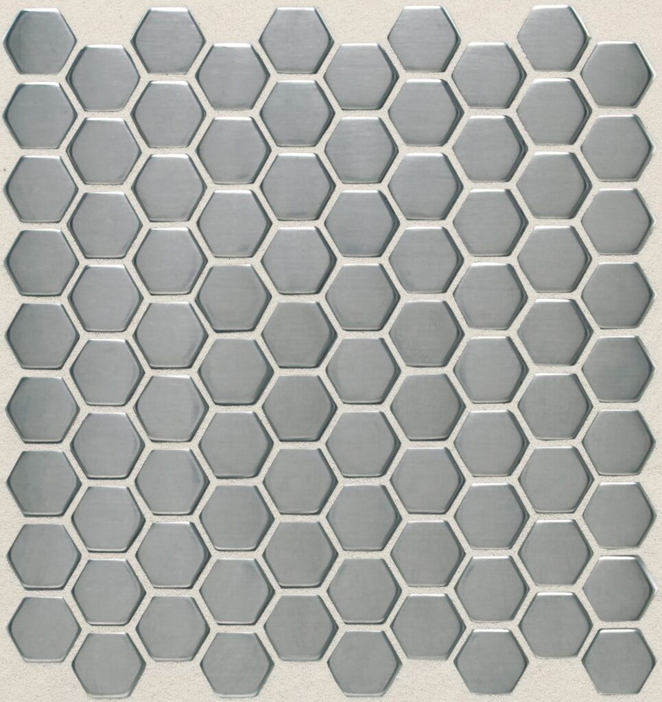 Metallica Brushed Stainless Steel 1 Hexagon