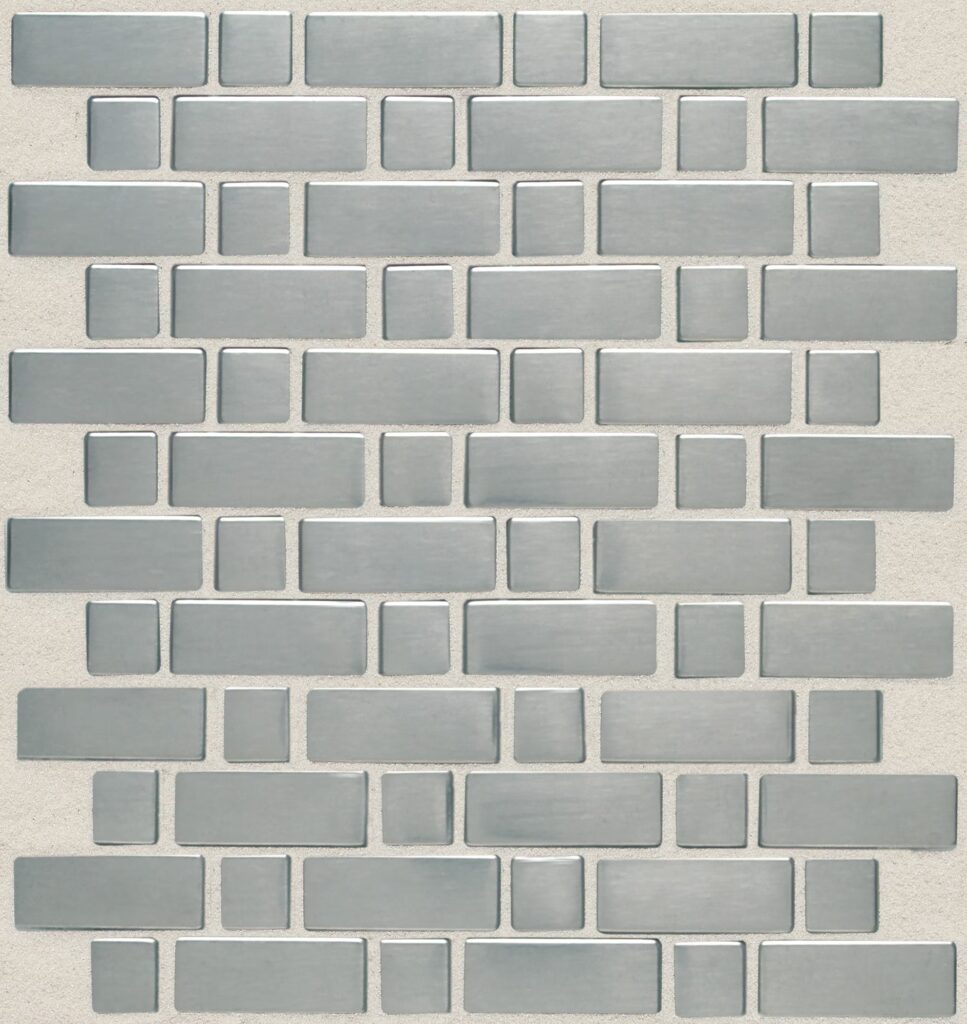 Metallica Brushed Stainless Steel Basketweave