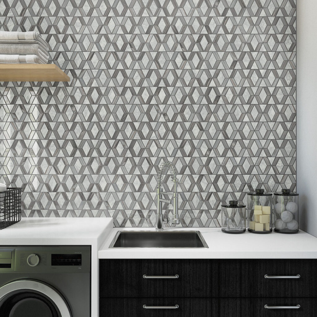 Perfit Mosaix Ashen Palissandro & Carrara Wh Hing wall sample