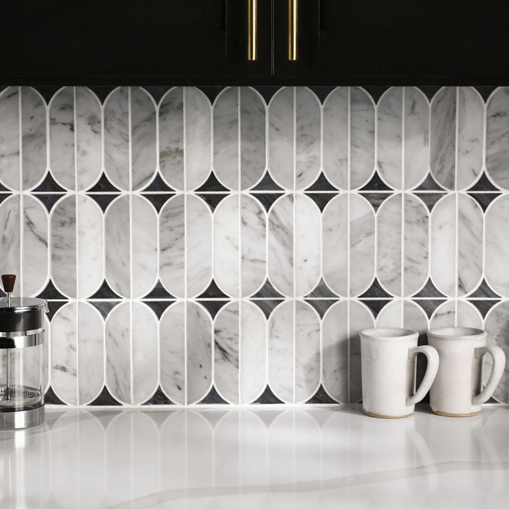 Perfit Mosaix Ashen Palissandro & Carrara Wh Spring wall sample