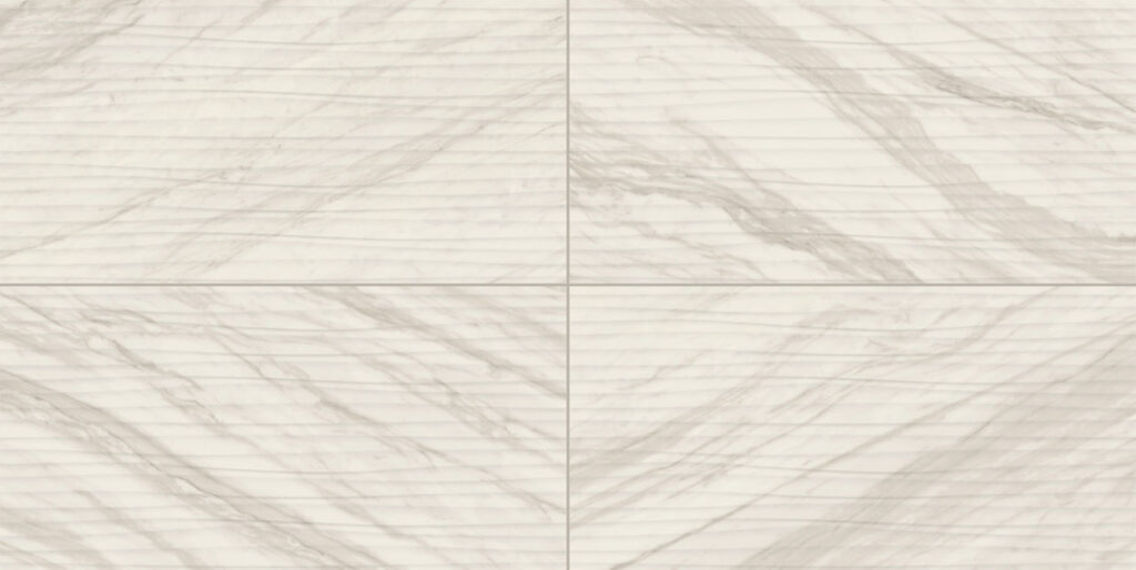 Perpetuo 12 x 24 Wave Satin Timeless White