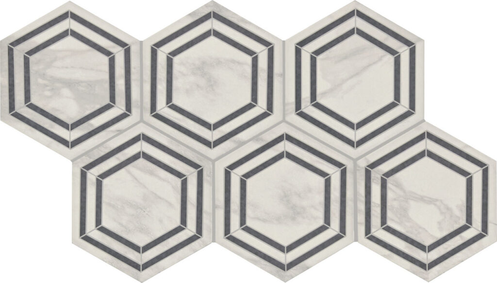 Perpetuo 8 Hexagon Matte Deco Bridal
