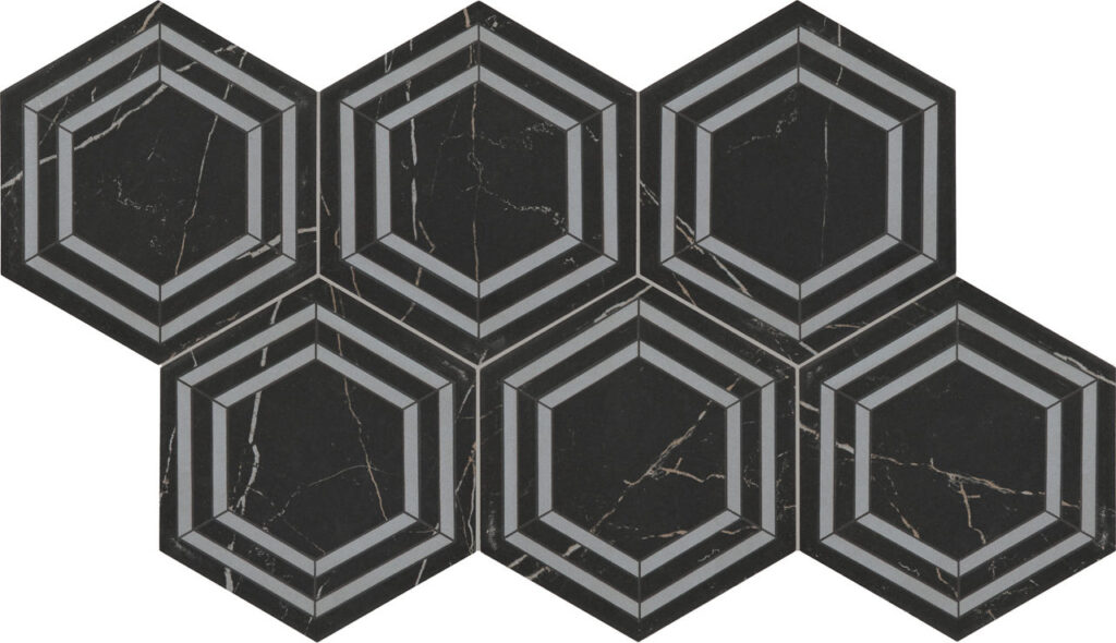 Perpetuo 8 Hexagon Matte Deco Tuxedo