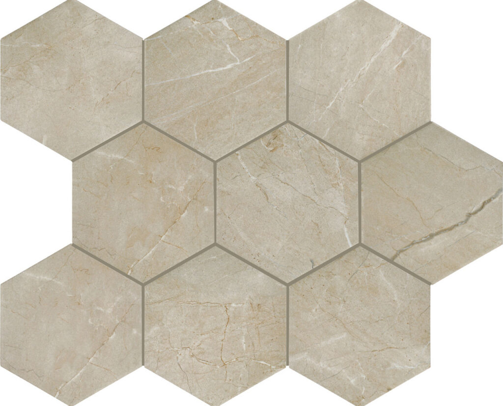 Perpetuo 8 Hexagon Matte Floor Elegant Beige