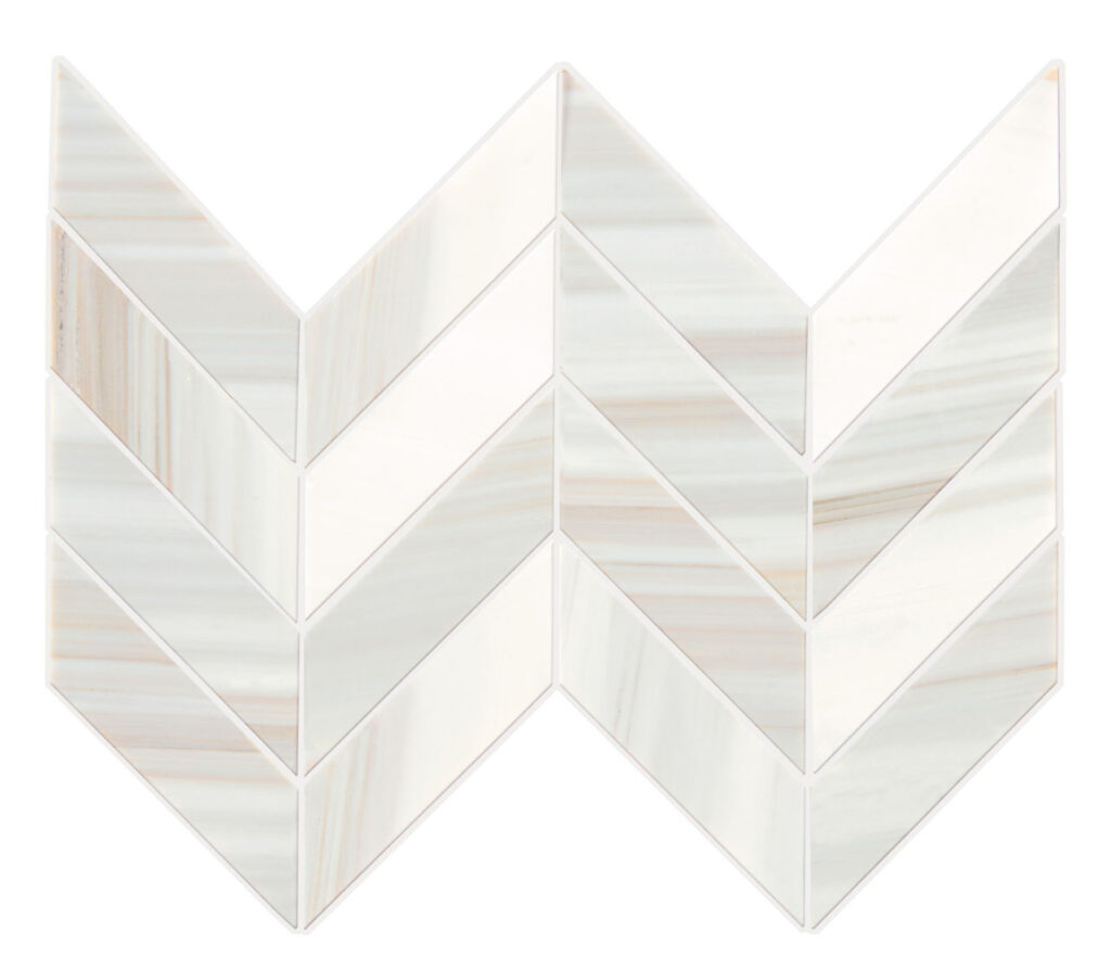 Pietra Divina Chevron Mosaic Calacatta Dolomiti