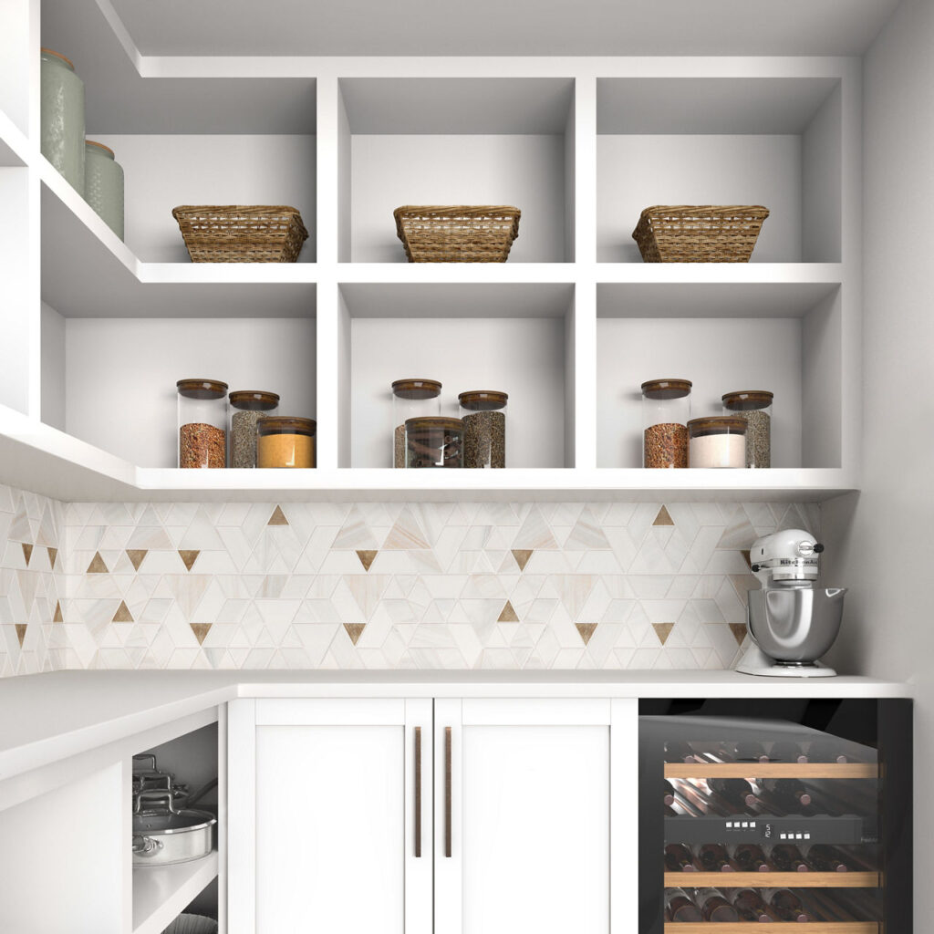 Pietra Divina Spectrum Mosaic wall sample