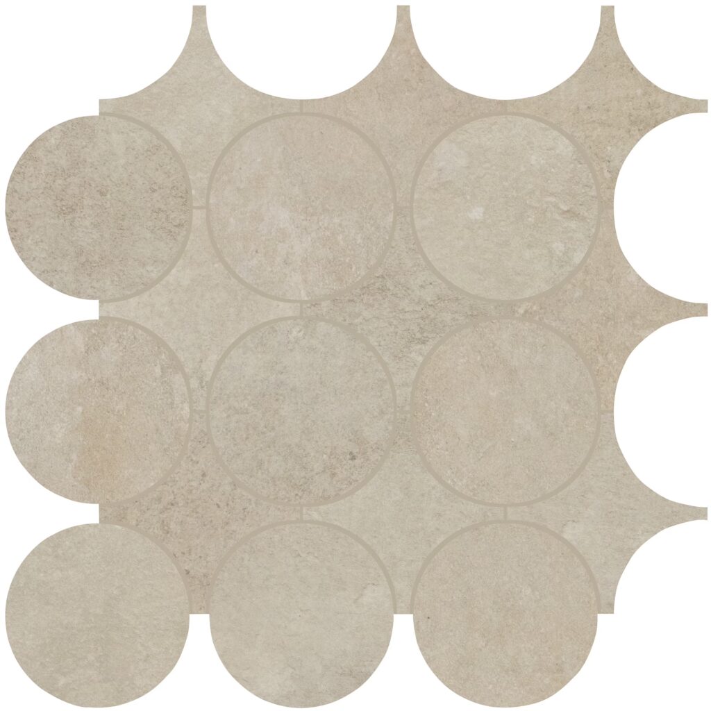 Rekindle Canvas Dot Mosaic Matte Beige