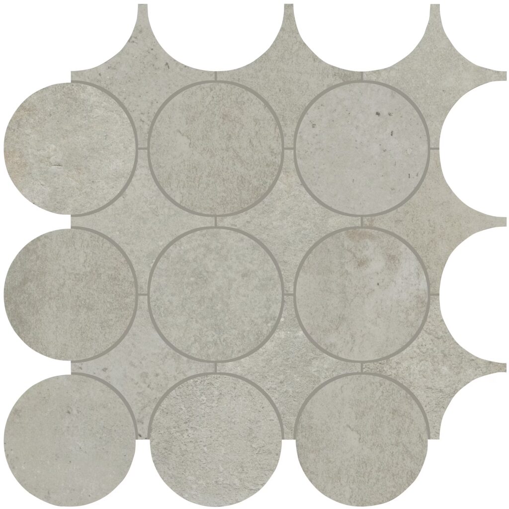 Rekindle Canvas Dot Mosaic Matte Light Grey