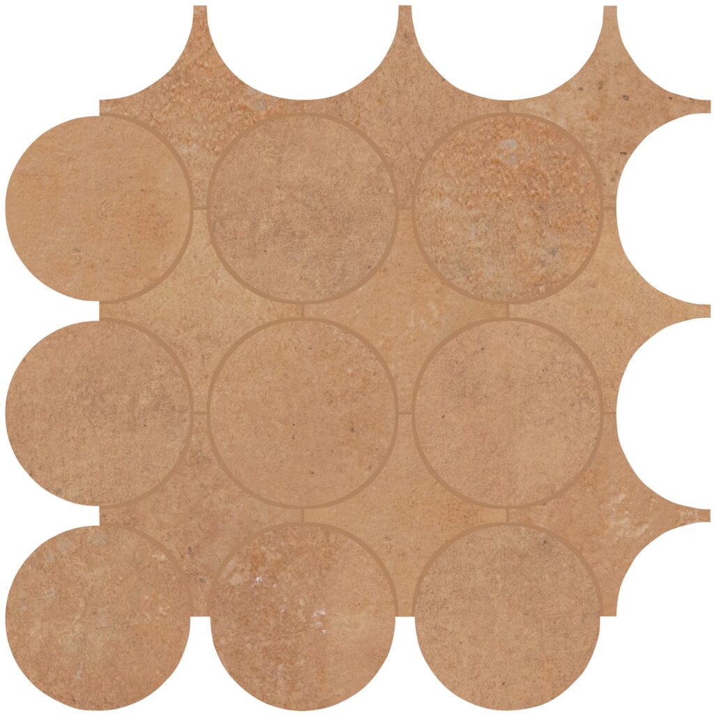 Rekindle Canvas Dot Mosaic Matte Terracotta