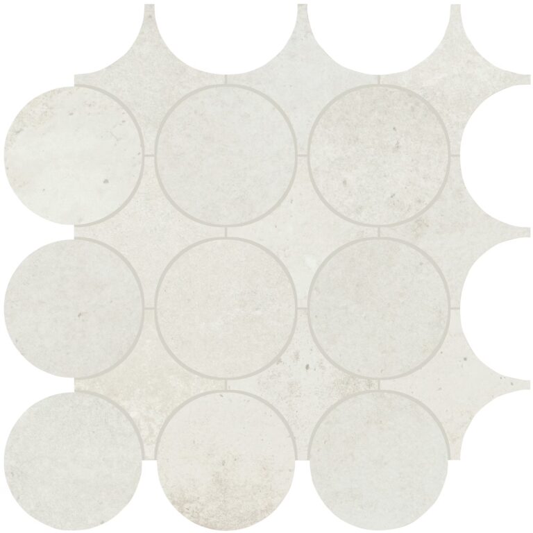 Rekindle Canvas Dot Mosaic Matte White