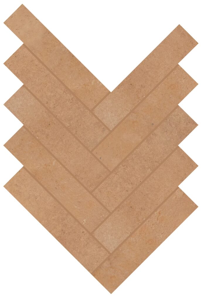 Rekindle Herringbone Matte Terracotta