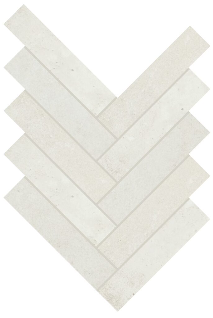 Rekindle Herringbone Matte White
