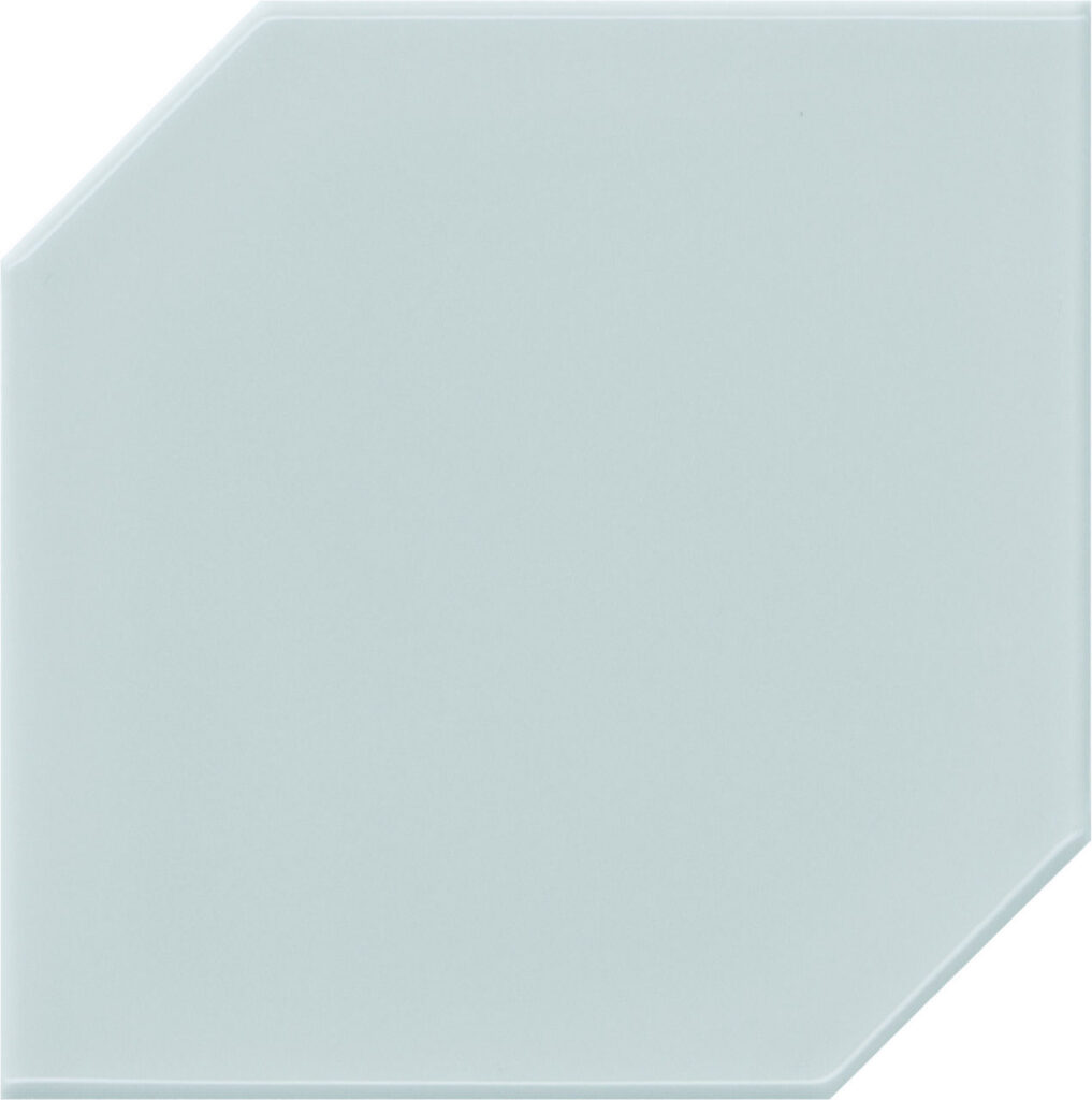 Retrospace Remix Undulated Hexagon Sky Blue Glossy