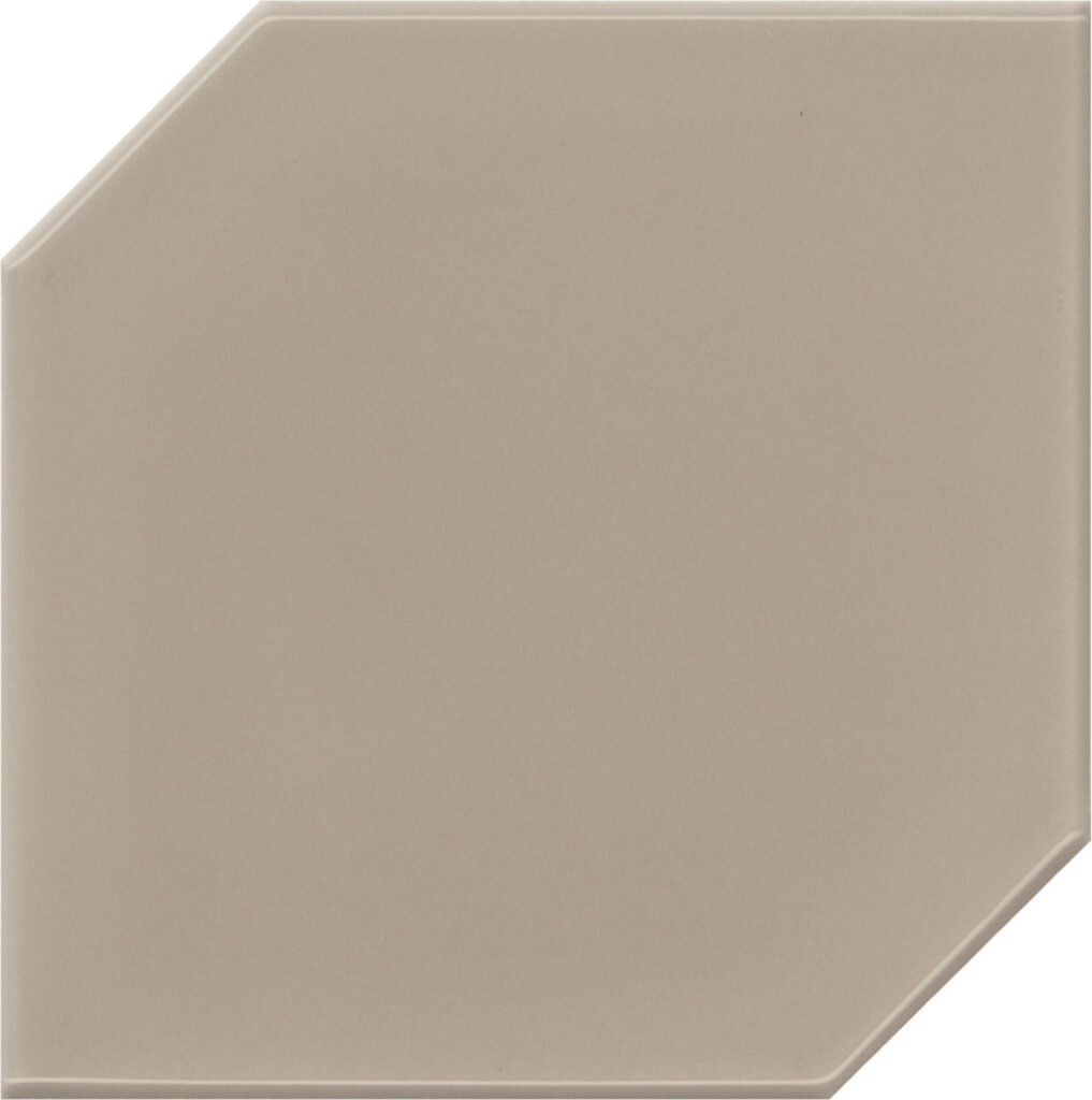 Retrospace Remix Undulated Hexagon Sycamore Tan Glossy