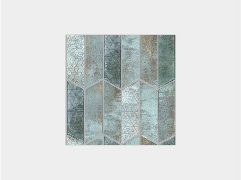 Rhomboid Verdigris 12X12