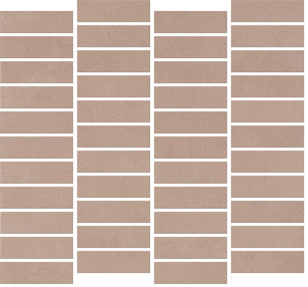 Rigid Clay Off Set Mosaic Brick