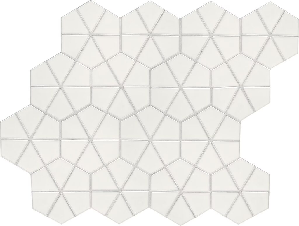 Stagecraft Kaleidoscope Mosaic Arctic White Glossy