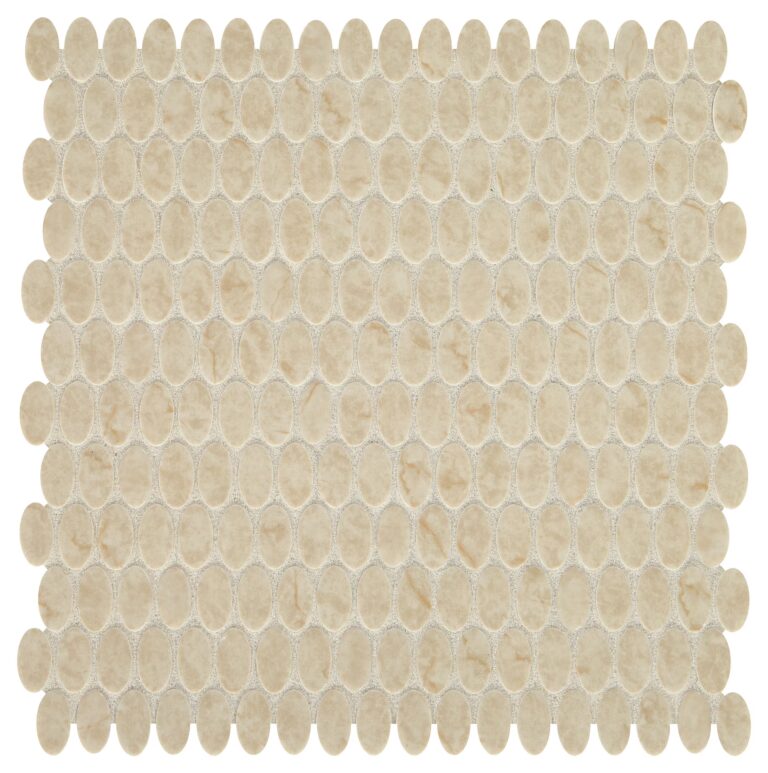 Statuette Oval Mosaic Harbor Beige Matte