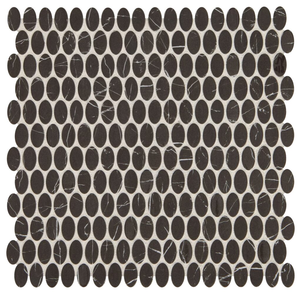 Statuette Oval Mosaic Night Shade Matte