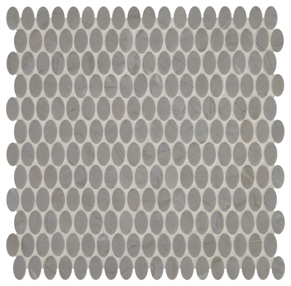Statuette Oval Mosaic Paloma Gray Matte