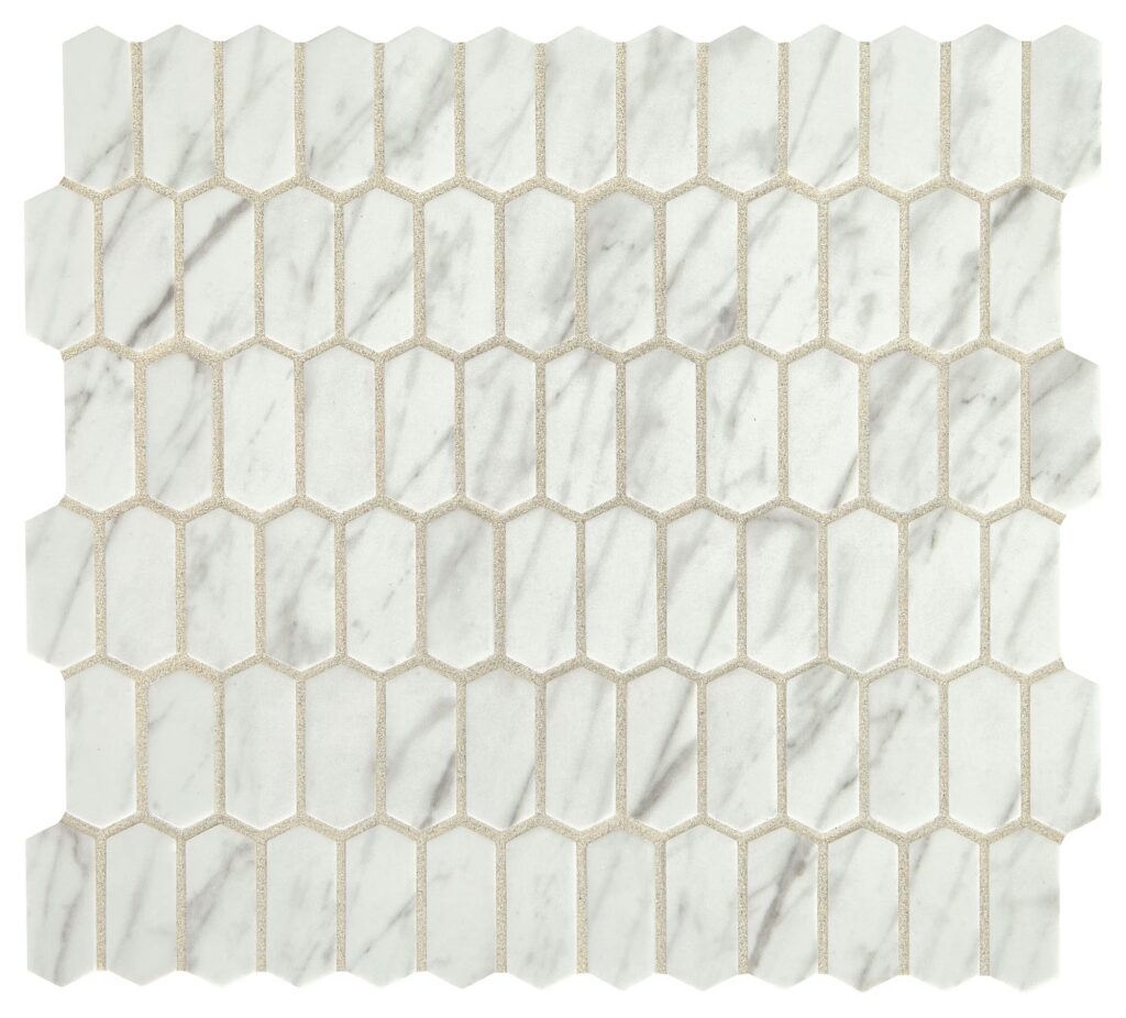 Statuette Picket Mosaic Venetian White Matte